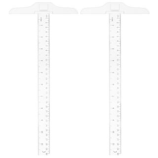 2 Pcs Tools Ruler Student Designing Aluminum Drafting Supplies T-Square  Plastic Professional Shape General Layout Architecture - AliExpress