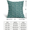 thumbnail image 5 of Teal Cream Dots Pillow Covers 16x16 Set of 2 Boho Design Polka Dot Throw Pillows Modern Trendy Print Outdoor Decorative Pillowcase Square Linen Cushion Cases Decor for Sofa Couch Bed, 5 of 6