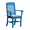 Blue, variant on Keystone Amish Co. Traditional Poly Composite Dining Chair with arms, Tudor Brown