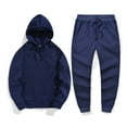 thumbnail image 4 of ZhenYing Track Suits Mens, Men Autumn And Winter Set Leisure Solid Color Zipper Sweater Pants Sports Suit Sweatpants for Men Blue, 4 of 4