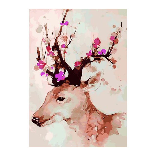 16 x 20 pulgadas DIY pintura al óleo sobre lienzo pintura por número Kit paisaje animales