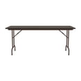 thumbnail image 2 of Correll 30" x 96" High Pressure Laminate Commercial Grade Folding Table, Walnut, 2 of 4