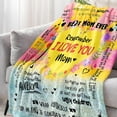 thumbnail image 4 of Birthday Gifts for Mom Mom Blanket Mom Birthday Gifts from Daughter Best Mom Ever Gifts Moms Birthday Gift Idea Gifts for Moms I Love You Blanket Garden Blankets for Mom 60x50, 4 of 6