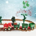 CaiTeLin Black and Friday Deals 2024 Toy Train Set with Lights and Sounds Christmas Train Set