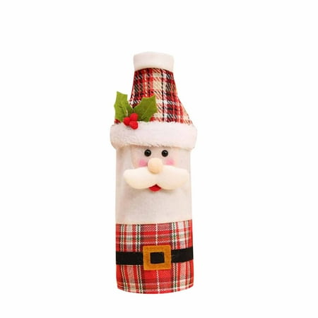 

Red Wine Bag Wine Bottle Set Home Table Decoration Christmas Party Supplies