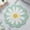 F 2PC, variant on 1PC Bath Mat Flower Like Carpet Round Rug Water Absorption Non- Floor Mat Stain-Resistant Machine Washable Multi-Scenario Decorative for Bathroom Kitchen Living Room Bedroom
