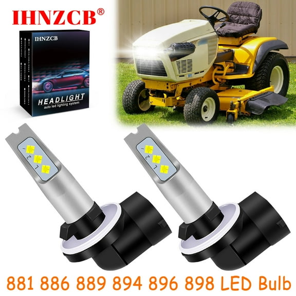 IHNZCB for Cub Cadet 1535 1541 1782 1861 1862 2082 2140 Pn 925-3161a Tractor / Lawn Mower LED Headlights Bulb High Low Beam 881 889 White,Y07
