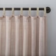 thumbnail image 2 of No. 918 Ceri Linen Texture Jute Tabs Semi-Sheer Tab Top Curtain Panel, 2 of 5