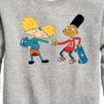 thumbnail image 3 of Hey Arnold! - Arnold and Gerald Skateboard - Toddler And Youth Crewneck Fleece Sweatshirt, 3 of 5