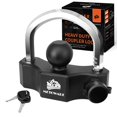 thumbnail image 1 of METOWARE Cerradura universal para acoplador de remolque, cerraduras ajustables de alta resistencia para acopladores de 1-7/8 pulgadas, 2 pulgadas, 2-5/16 pulgadas, con 2 llaves, color negro, 1 of 7