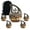 Car Urn-1, variant on MUKTIVE Car Urn for Ashes Male, Memorial Urns for Human Ashes Female, Black (1 Large 10 ", 4 Keepsake 3 ") Inch Combo Sets Urn, Decorative Urns, Pack of 5