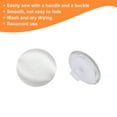 thumbnail image 5 of Uxcell 50pcs Satin Buttons 0.5" Smooth Satin Covered Round Buttons with Shank for Bridal Wedding Dress, White, 5 of 7