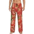 thumbnail image 2 of Picia Strawberry Mens Soft Woven Cotton Elastic Waistband Sleep Pajama Pant Lounge Sleep Pant With Pockets And Drawstring-Large, 2 of 9