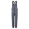 thumbnail image 5 of Overalls for Women Loose Fit Fuzzy Sherpa Lined Warm Winter Jumpsuits Adjustable Strap Fleece Overalls with Pockets Gray L, 5 of 6
