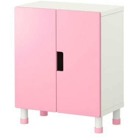 Ikea Storage combination with doors, white, pink