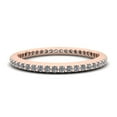 thumbnail image 2 of Natural .35Ct Round Cut Brilliant Diamond Stackable Women's Anniversary Wedding Eternity Band Ring Solid 18k Rose Gold G SI1, 2 of 3