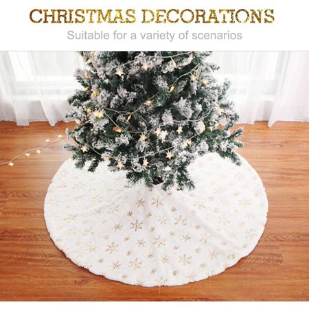 White Plush Christmas Tree Skirt Christmas Tree Skirt Round White Christmas Tree Blanket