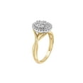 thumbnail image 2 of Keepsake 1/2ctw Diamond 10kt Two-Tone Yellow and White Gold Oval Halo Twist Engagement Ring (I-J, I2-I3), 2 of 2