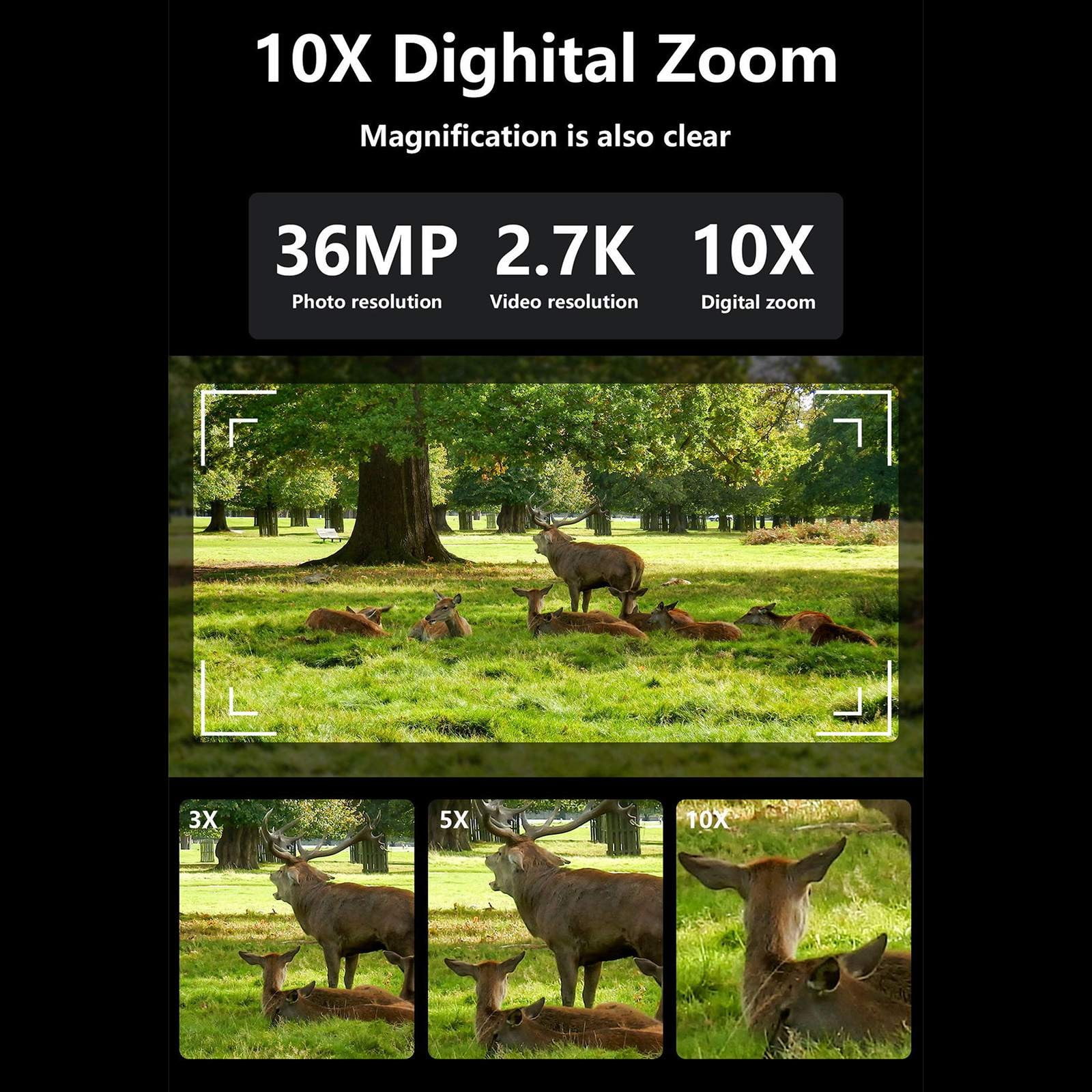 2.7K Night Vision Goggles Night Vision Binoculars For Adults - Digital Binoculars Can Save Photo And Video