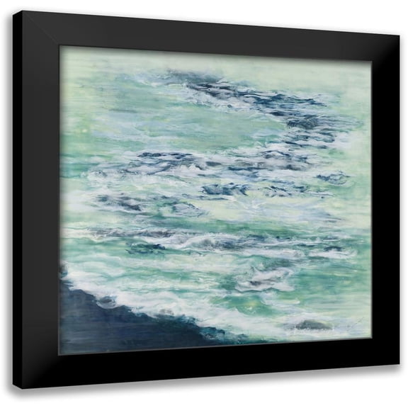 Shanti, Shima 12x12 Black Modern Framed Museum Art Print Titled - Adrift