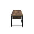 thumbnail image 3 of ACME Bob Rectangular Wooden TV Stand with Shelf in Weathered Oak and Black, 3 of 9
