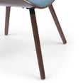 thumbnail image 6 of Simpli Home Malden Bentwood Dining Chair with Wood Back in Denim Blue Linen Look Fabric, 6 of 9