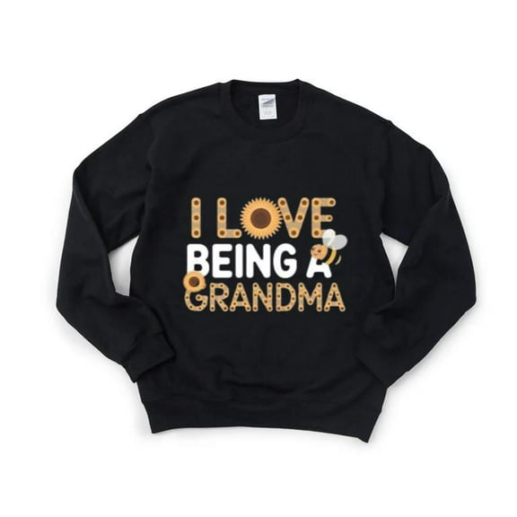 I Love Being Grandma Sunflower Bee Lover Cute Holiday Nana Granny Sweet Sweatshirt, for men & women, up to size 5XL