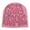 Pink, variant on Mosey Men Women Knitting Beanie Hat Letter Jacquard Print Hip Hop Style Warm Winter Elastic Knitting Hat Streetwear