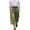 Green, variant on felwors Gaucho Pants For Women Summer Wide Leg Cotton Dressy 2026 Casual Cropped Pant Culottes with Pockets Khaki for Size M