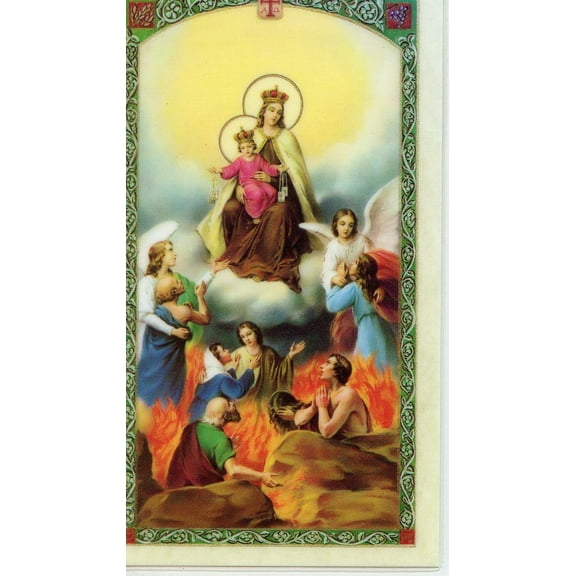 Prayer for the Poor Souls holy card - laminated - Pack of 25