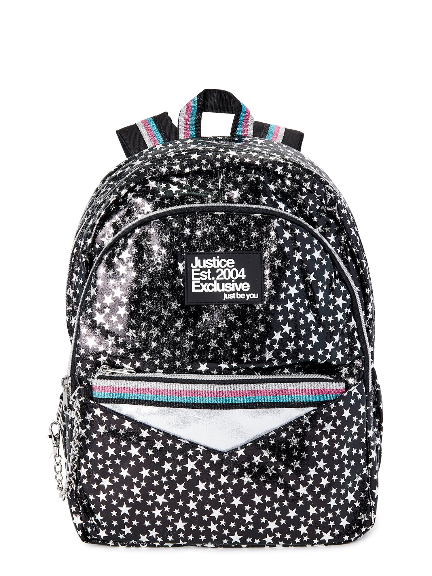 interference Sloppy Multiplication Justice Girls Kids Backpack Black Multi-Color Star Print with Pouch - Walmart.com interference Sloppy Multiplication Justice Girls Kids Backpack Black Multi-Color Star Print with Pouch - Walmart.com