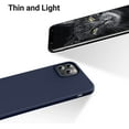 thumbnail image 4 of Compatible with iPhone 12 Pro Max Case,Ultra Slim Fit Phone Case Liquid Silicone Cover with Full Body Protection Anti-Scratch Shockproof Bumper & Soft Microfiber Lining,6.7 inch(Midnight Blue), 4 of 12