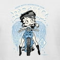 thumbnail image 5 of Wild Bobby Biker Betty Boop MC Motorcycle Club 1930 Betty Boop Womens T-Shirt, White, Large, 5 of 5