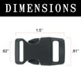Paracord 5/8 Inch Side Release Buckles in Many Colors & Pack