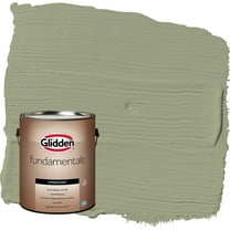 Glidden Fundamentals Zebra Grass / Green Satin Exterior Paint, 1 Gallon