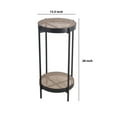 thumbnail image 5 of Metal Accent Table with Mesh Design Shelf and Top, Brown and Black - Saltoro Sherpi, 5 of 5