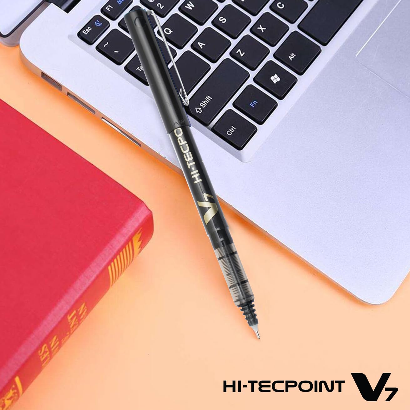 Pilot V7 Liquid Ink Roller Ball Black Pen (Pack of 12)