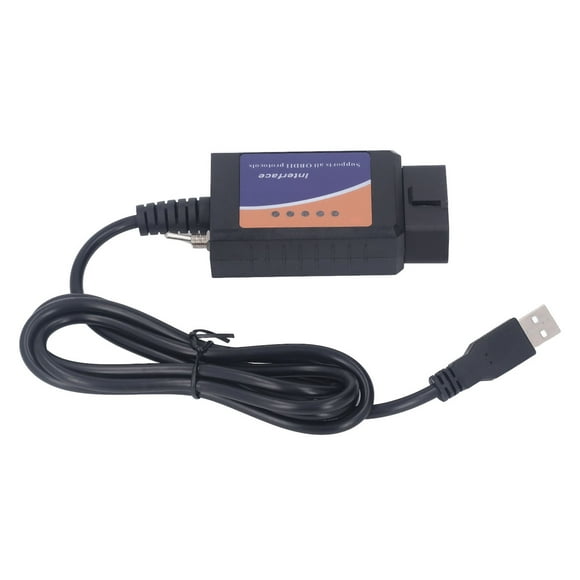 OBD2 Scanner Code Reader, for Elmconfig PIC18F25K80 Chip USB Cable Connection Accurate Diagnosis Car Code Reader Support OBD2 Protocol with CD for Vehicle