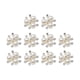 thumbnail image 1 of 10 botones de perla con diamantes de imitación para broches, manualidades, parte trasera plana Argén, 1 of 9