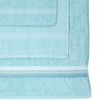 thumbnail image 6 of Mainstays 6 Piece 100% Cotton Towel Set, 2 Striped Bath , 2 Hand and 2 Washcloths,Super Soft and Highly Absorbent basic Premium Towel Set, for Bathroom, Hotels, Spa and Gym – Aqua, 6 of 7