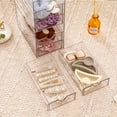 thumbnail image 6 of hkahxbgd Clear Hair Accessory Organizer Box with 6 Drawers  Compact Storage Organization Drawers Set for Cosmetics  Glasses  Stationery  Stackable Storage Containers Box for Bathroom  Clo, 6 of 7