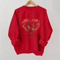 thumbnail image 1 of Nuoqisi Chandails d'Été de la Saint-Valentin pour Femmes, Mode, Tuniques Ajustées, Chandails Imprimés, Col Rond, Manches Longues, Hauts, Blouse de Printemps, 1 of 6