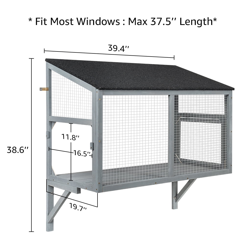 unipaws Cat Catio, Window Box Enclosure for Indoor Cats