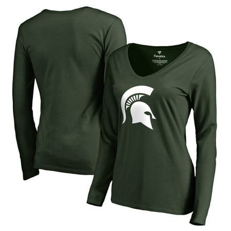 Michigan State Spartans Fanatics Branded Women's Primary Logo Long Sleeve T-Shirt - Green