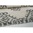 thumbnail image 4 of Ladole Rugs Modern Soft Trellis Geometric Bedroom Dining room Living Room Carpet Area Rug in Ivory-Light Grey, 4 of 4