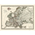 thumbnail image 3 of Monin 14x11 Black Modern Framed Museum Art Print Titled - Europe - Monin 1839, 3 of 5