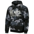 thumbnail image 2 of Men's The Wild Collective Black Chicago Bears Camo Pullover Hoodie, 2 of 3