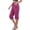 Hot Pink, variant on CBASIHI Womens Capris with Pockets- Elastic Waist Drawstring Summer Breathable Casual Straight Leg Beach Pants Brown Size S-2XL