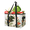 Multicolor 3, variant on CURLYOOT Curious Panda Reusable Grocery Bag, Foldable Shopping Tote Bag with Reinforced Handles, Large Kitchen Grocery Bags for Shopping Groceries Picnic