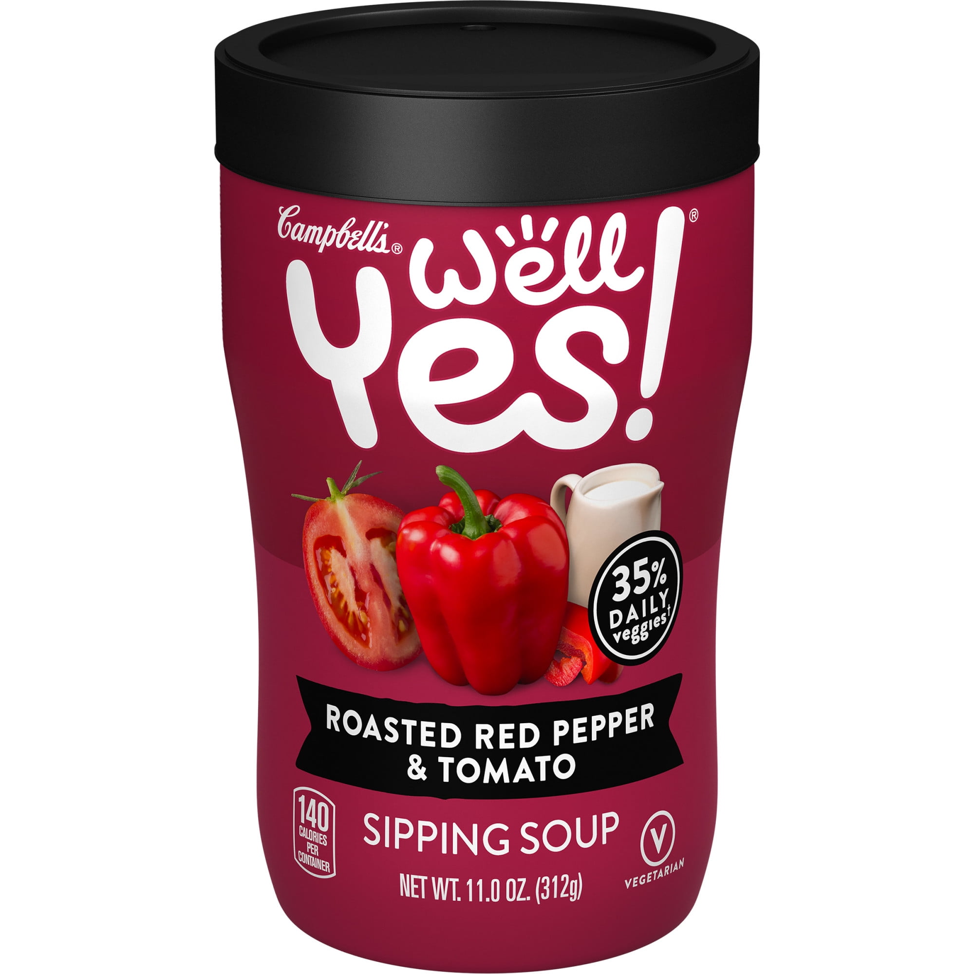 Campbell's Well Yes! Sipping Soup, Vegetable Soup On The Go, Roasted